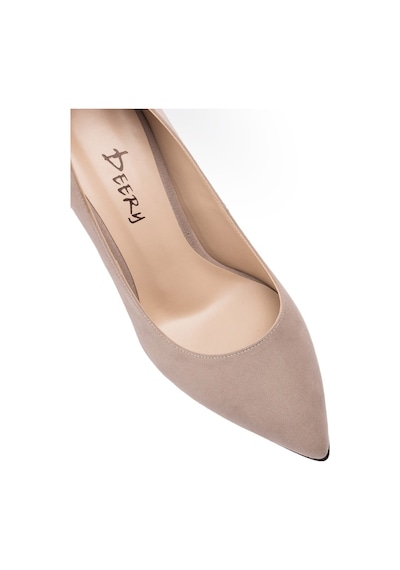 Deery Vizon Süet Kadın Stiletto Vizon