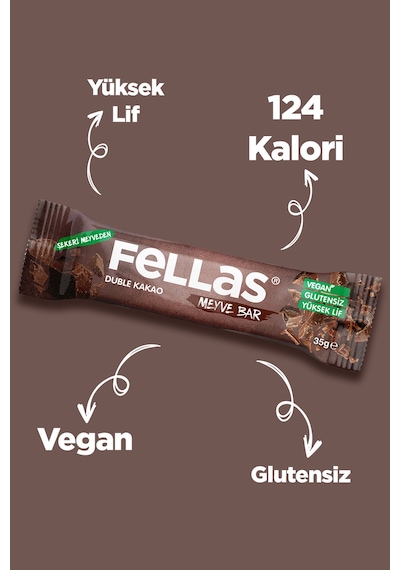 Fellas Meyve Bar - Duble Kakaolu 35g x 12 Adet