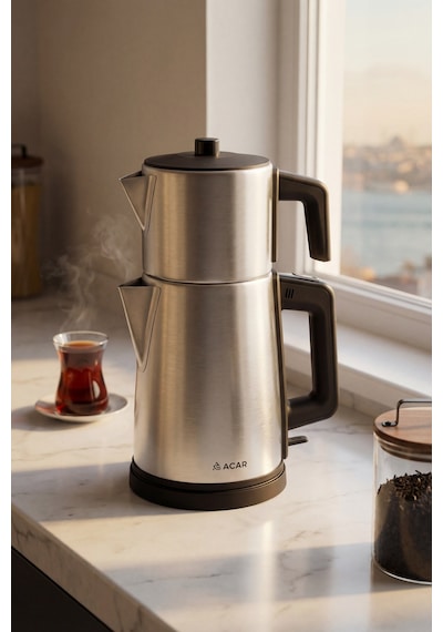 Acar Ultimate Pro Tea Max 1800 W Inox Çay Makinesi
