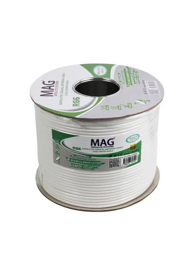Hubrendy Sh Mag Rg59 Fa Mini Dual Bitişik Kablo 100 Metre