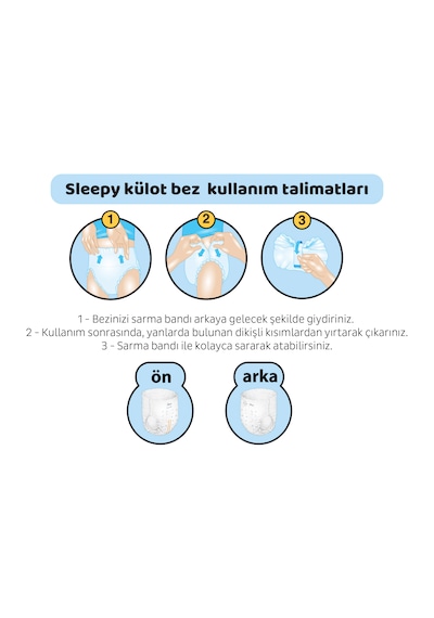 Sleepy Bio Natural Premium Plus Airbag Comfort Mega Paket Külot Bez 5 Numara Junior 120 Adet