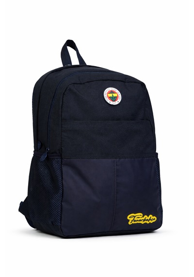 Fenerium Fenerbahçe Lisanslı El Yazısı Logolu Lacivert Sırt Çantası - Laptop Bölmeli Su İtici Kumaşlı Okul Çantası