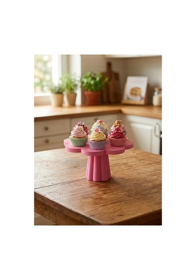 Ayaklı Stans Pembe Cupcake
