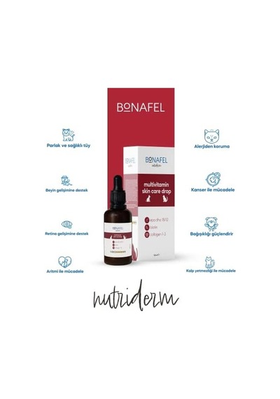 Nutriderm Kedi Ve Köpekler İçin Balık Yağı Bazlı Deri Ve Tüy Sağlığı Damlası 50 Ml