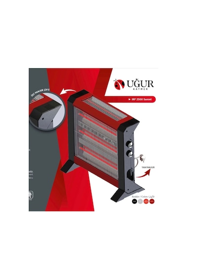 Uğur Uyumlu  2500 W Sunshıne Elektrikli Isıtıcı Irf-2500