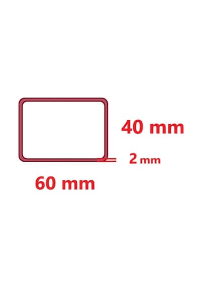 Boyalı 40 X 60 X 2 Mm Kutu Profil 40X60X2 Demir (1 Mt Fiyatı)