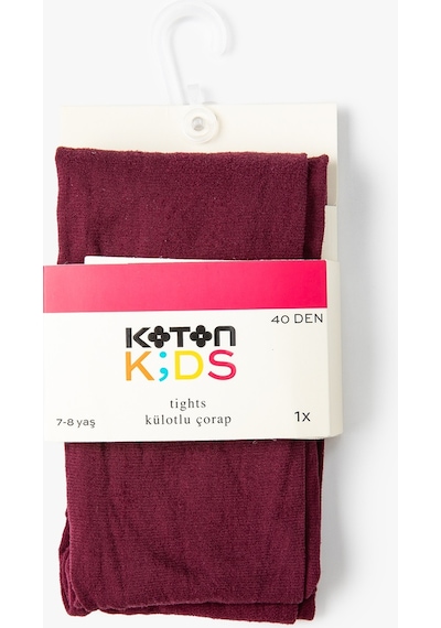 Koton Simli Külotlu Çorap 40 Den Bordo 4wkg80079aa 4WKG80079AA461 Bordo