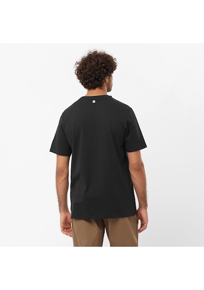Salomon Runnıng Graphıc Ss Tee M Deep Black// Koşu T-shırt Lc2218 001