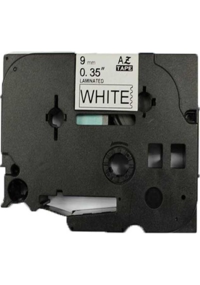 Brother P-touch Tze-221 Muadil Beyaz Üzerine Siyah Etiket 9mm X 8m 1
