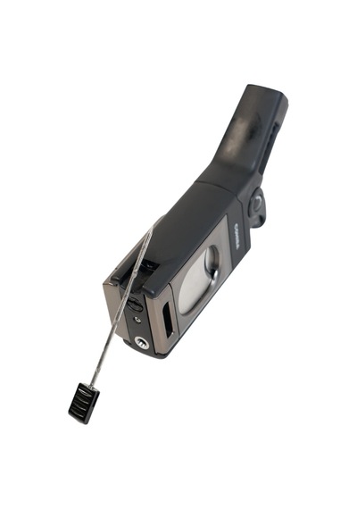 Cohiba Tek Torch Pürmüz Dahili S-v Cut & İğneli Siyah Gunmetal Metal Puro Çakmağı - Tr9526