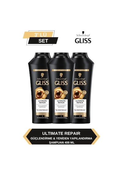 Ultimate Repair Şampuan 400ml X 3'lü Set