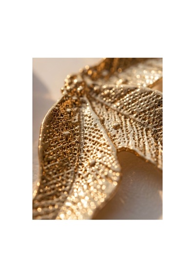 Gold Palmiye Model Tasarım Kadın Küpe Sarı Sarı