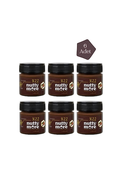 Nutty More %22 Kakaolu Fındık Ezmesi 200 Gr X 6 Adet