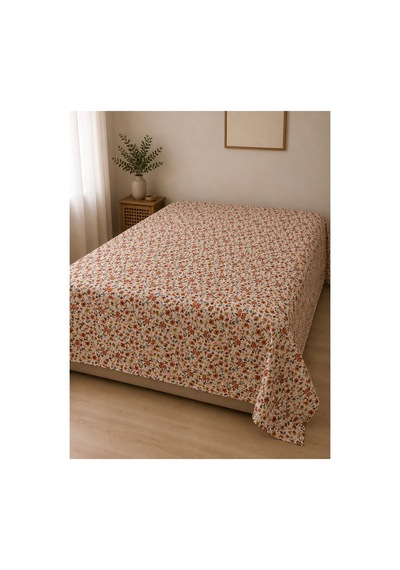 Çift Kişilik Pike %100 Pamuk Desenli 195x215 Çok Renkli