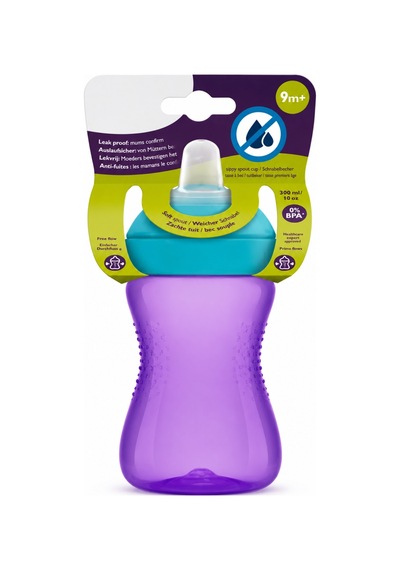 Yumuşak Uçlu Bardak 300 Ml Mor 12 Adet