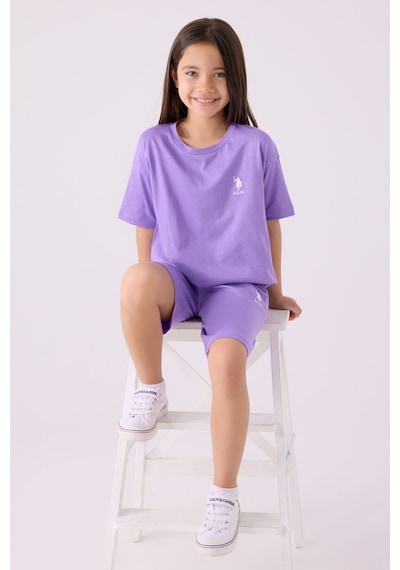 U.S. Polo Assn. U.s. Polo Assn Kız Çocuk Mor Bermuda Takım 5274-43873 Mor