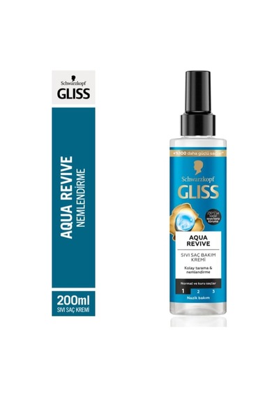 Gliss Aqua Revive Nemlendirici Sıvı Saç Bakım Kremi 200 Ml Sku: Smg8690010400147