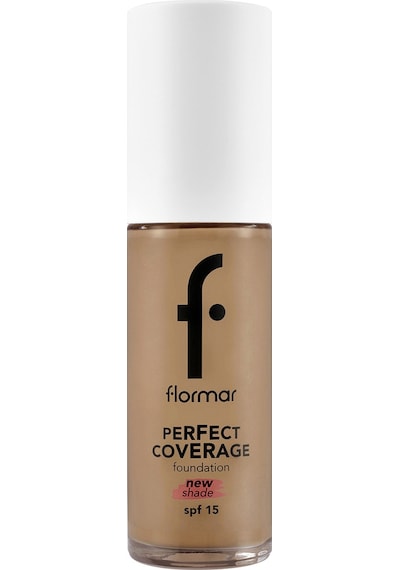 Flormar Perfect Coverage Yoğun Kapatıcı Su Bazlı Fondöten (Sıcak Alt Ton) -135 Hazel -8682536070638