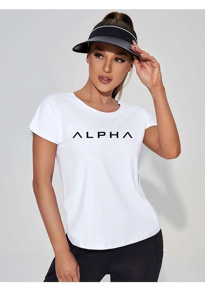 Uyguntarz Alpha Spor Tshirt Beyaz