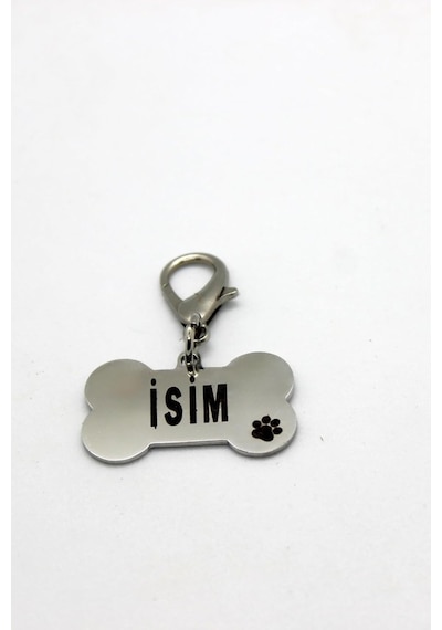 Caramelos Çelik Metal Köpek Künyesi Gümüş Rengi-tek Ebat Diğer