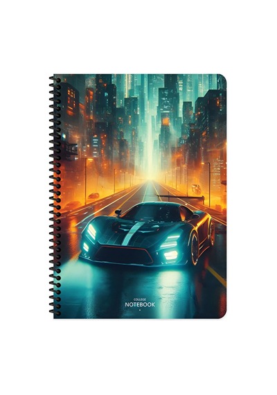 3 Adet Keskin A4 80 Yp.çiz. Karton Kp.spr.arabalar Defter