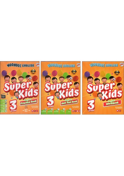 Kırmızı Beyaz 3. Sınıf Woohoo Süper Kids 3 Kitap