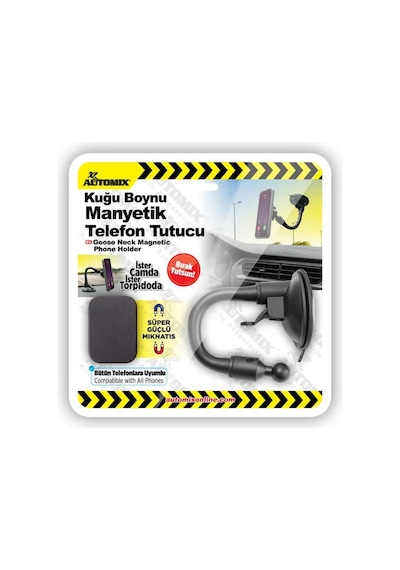 Automix Kuğu Boynu Manyetik Mıkmatıslı Bükülebilir Telefon Tutucu