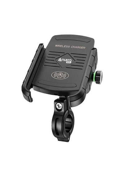 Nukrotech Sf Wireless Şarjlı Motosiklet Telefon Tutucu Siyah