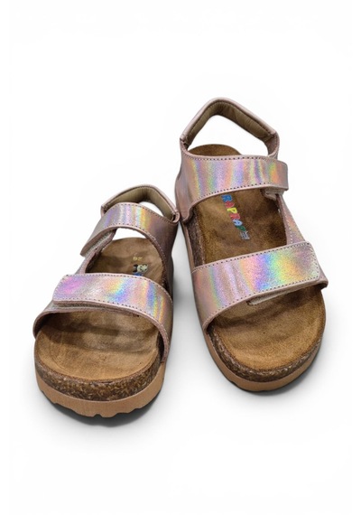 Rap Rap Ortopedik Hakiki Deri Mantar Taban Cırtlı Sandalet Rose Gold Bakır - Altın Rap Rap Ortopedik Hakiki Deri Mantar Taban Cırtlı Sandalet Rose Gold Bakır - Altın
