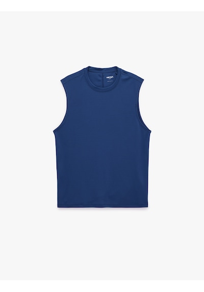 Koton Rahat Kalıp Kolsuz Bisiklet Yaka Basic Spor Atlet Lacivert 6sam30018nk