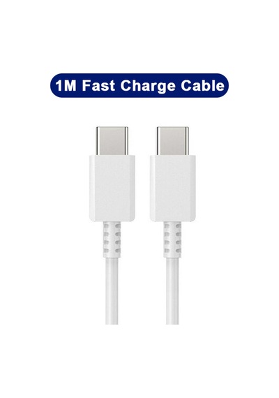 Samsung Galaxy Uyumlu Süper Fast Charge Pd 45w Şarj Kiti Adaptör + Kablo Beyaz - 658700221