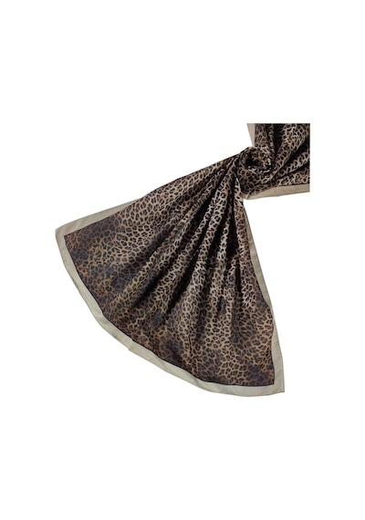 Mim Eşarp Enba Soft Pamuklu Leopar Desenli Şal 75x190 Cm Açık Vizon
