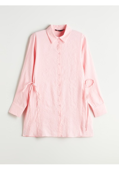 Lcwaıkıkı Classic Pembe Modal Karışımlı Kadın Gömlek Tunik