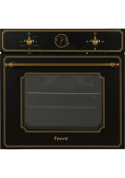 Ferre Rustik 4004 - S R640 CE - RST 600 Siyah Ankastre Set