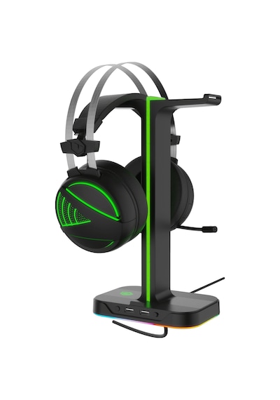 Pusat RGB USB Çoklayıcı Oyuncu Kulaklık Standı Pusat RGB USB Çoklayıcı Oyuncu Kulaklık Standı