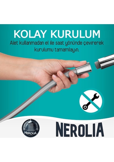 Nerolıa Turbo Yüksek Basınçlı Siyah Duş Seti/su Tasarruflu Banyo Hortumu İle Duş Başlığı Şekli Farklılık Gösterebilir Diğer