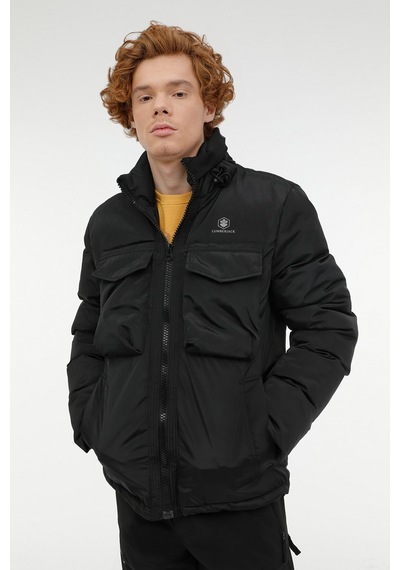 Lumberjack M-Adalwolf Coat 2Pr Siyah Erkek Kısa Kaban Siyah