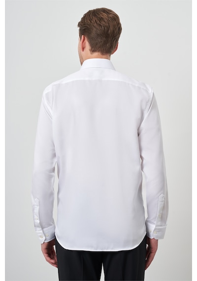 Morven Erkek Beyaz Pamuk Trend Slim Fit Dar Kesim Non Iron Gömlek 26mc004001600 Beyaz Beyaz