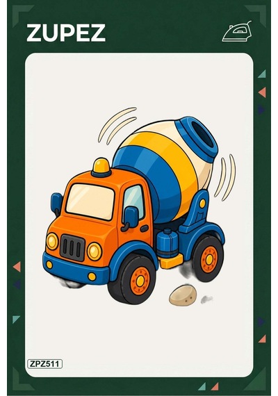 Zpz511 Beton Mikseri Dansı Ütüyle Uygulanabilir Transfer Baskı - 911529570