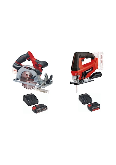 Einhell TE-CS 18/150 li Daire Testere  + TC-JS 18 li Dekupaj Testere 1 x 2.5 Ah + 1 x 4.0 Ah Starter