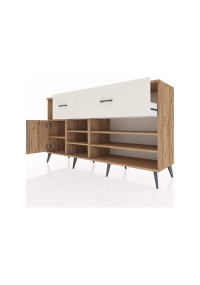 Kronos Konsol 6 Raflı 2 Çekmeceli Tek Kapaklı 176x59x99 Çam-çam/ Çam-çam/aytaşı Kronos Konsol 6 Raflı 2 Çekmeceli Tek Kapaklı 176x59x99 Çam-çam/ Çam-çam/aytaşı