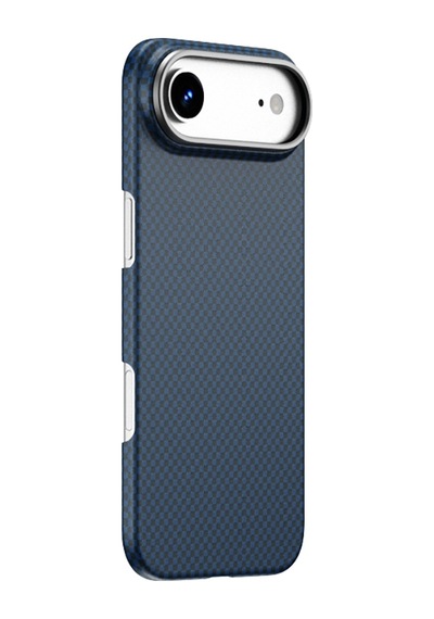 Apple iPhone 17 Air Uyumlu Kılıf M-safe Şarj Özellikli Wiwu Dcc-208 Aramid Armor Kapak Mavi Mavi