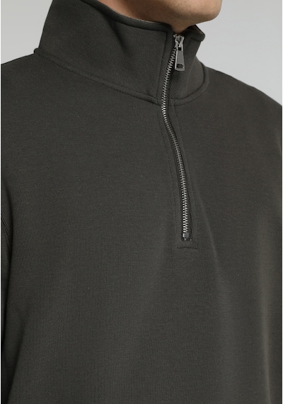 Colin's Colins Regular Fit Dik Yaka Düz Erkek Yeşil Sweatshirt Cl1082805 Q1.v2 Kha Haki