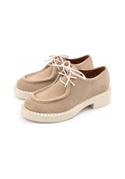 5in1Canpolat Bej Bağcıklı Loafer 20467