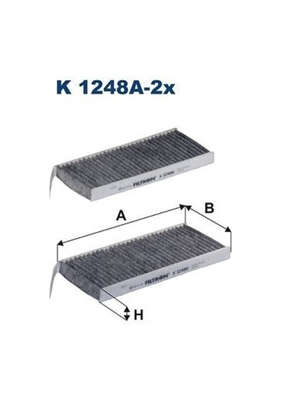 Fıltron K 1248a-2x Aktıf Karbonlu Polen Fıltresı 2 Lı Kangoo 2008- Master Iıı 10-