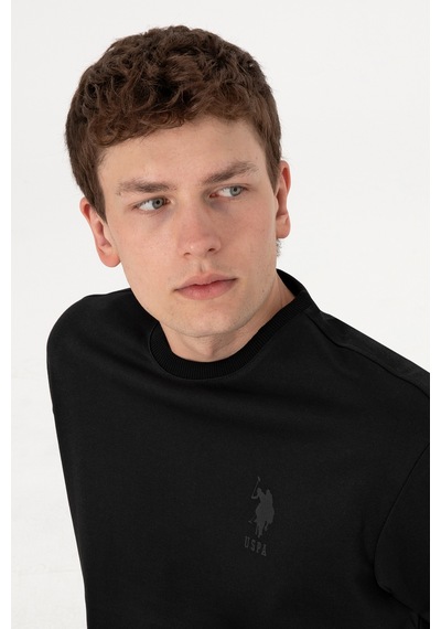U.s. Polo Assn. Erkek Siyah Sweatshirt 50300048-vr046 Siyah