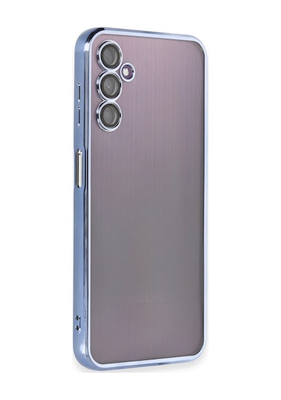 Samsung Galaxy A14 4g Uyumlu Kılıf Lensli Silikon - Açık Mavi