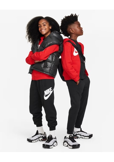 Nike Fd2995-010 Club Fleece Büyük Çocuk Jogger Pantolon - Siyah
