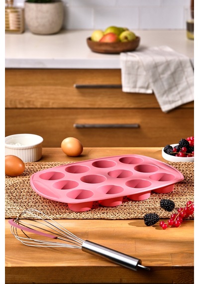 Emsan Silikon Muffin Kalıbı Pembe