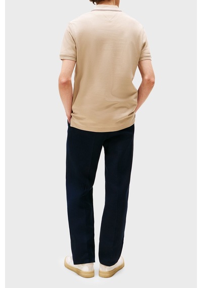 Tommy Hilfiger Erkek Polo Yaka T Shirt Mw0mw38459 Rbt Kum Kum